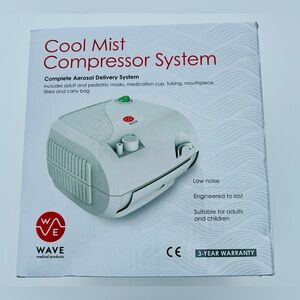 - Wave Cool Mist Compressor Low Noise Aerosol Delivery System *NEW*